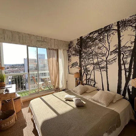 - T3 Avec Terrasse, Vue Et Parking - Fr-1-319-593 * Arcachon